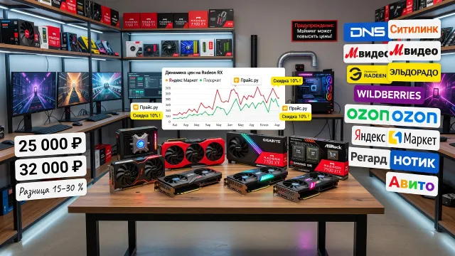 Где купить видеокарты Radeon и не переплатить